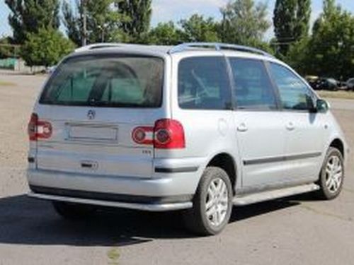 Защита задняя VW Sharan I (7M; 95-10) - труба прямая 4