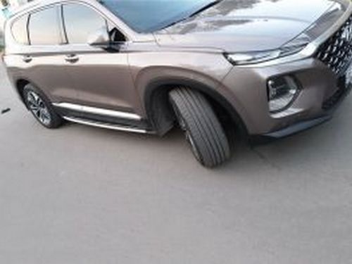 Пороги Hyundai Santa Fe IV (19-23) - OEM стиль 4