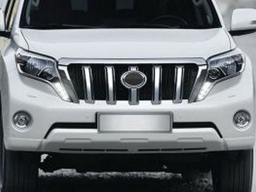 TOYOTA Prado 150 2014+ решётка из серебряными рёбрами OEM 4 4