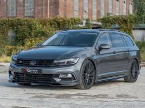 Сплиттер передний VW Passat R-Line B8 (15-) - V2 4