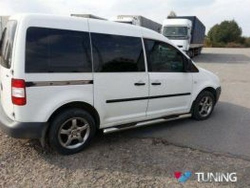 Трубы боковые VW Caddy III (2L; 04-20) - с ABS накладками 2