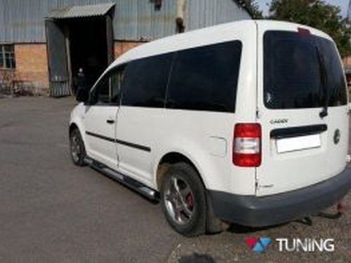 Трубы боковые VW Caddy III (2L; 04-20) - с ABS накладками 3