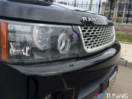 Фары передние Range Rover Sport I 2010 - OEM чёрные 2