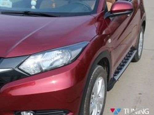 Пороги боковые HONDA HR-V II (15-) - алюминиевые 3