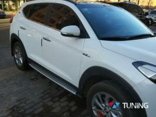 Пороги боковые HYUNDAI Tucson III TL (BMW стиль) 2 2