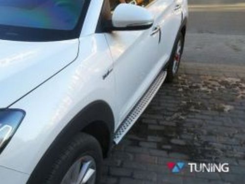 Пороги боковые HYUNDAI Tucson III TL (BMW стиль) 3 3