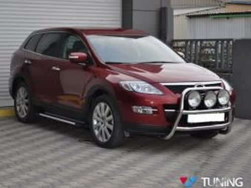 Пороги боковые Mazda CX-9 I (TB; 07-16) - Almond Grey 4