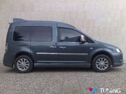 Накладки на пороги VW Caddy III (04-14) - DJUZ стиль 2