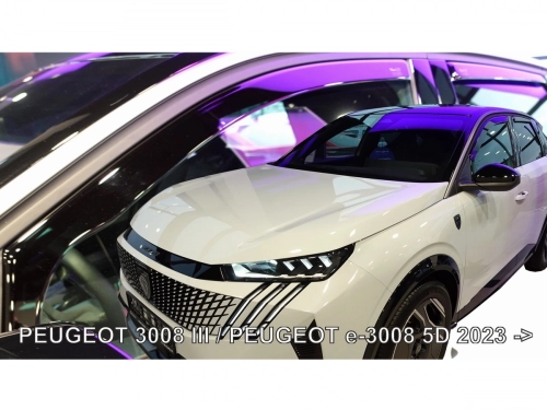 Дефлектори вікон Peugeot 3008 III / e-3008 III (P64; 24-) - Heko (вставні) 4