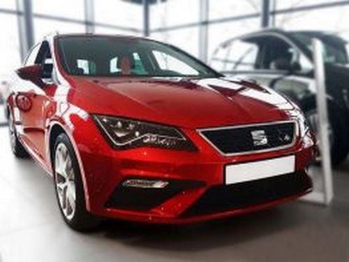 Накладка на бампер Seat Leon III (5F; 13-20) ST - Avisa (стальная) 3