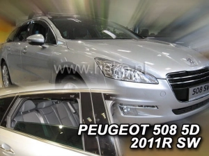 Дефлектори вікон Peugeot 508 I (W23; 10-18) Універсал - Heko (вставні) 4