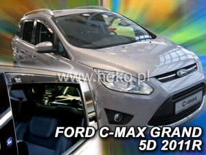 Дефлектори вікон Ford Grand C-Max (11-) - Heko (вставні) 4