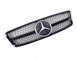 Решітка Mercedes C W203 (00-07) - Diamond Black