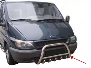 Кенгурятник Ford Transit III (Mk6; 00-06) – з грилем