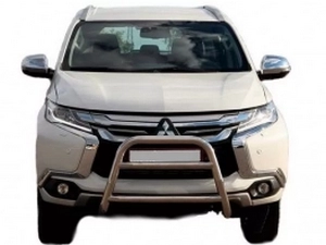 Кенгурятник Mitsubishi Pajero Sport III (15-) - з двома перемичками