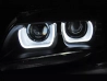 Фари чорні BMW X1 E84 (12-15) - TRU DRL U-Led Xenon 3