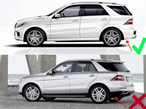 Брызговики Mercedes-AMG ML W166 (11-15) - Premium (задние) 4