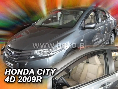 Дефлекторы окон Honda City V (08-13) - Heko (вставные) 3