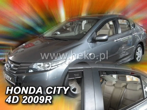 Дефлекторы окон Honda City V (08-13) - Heko (вставные) 4